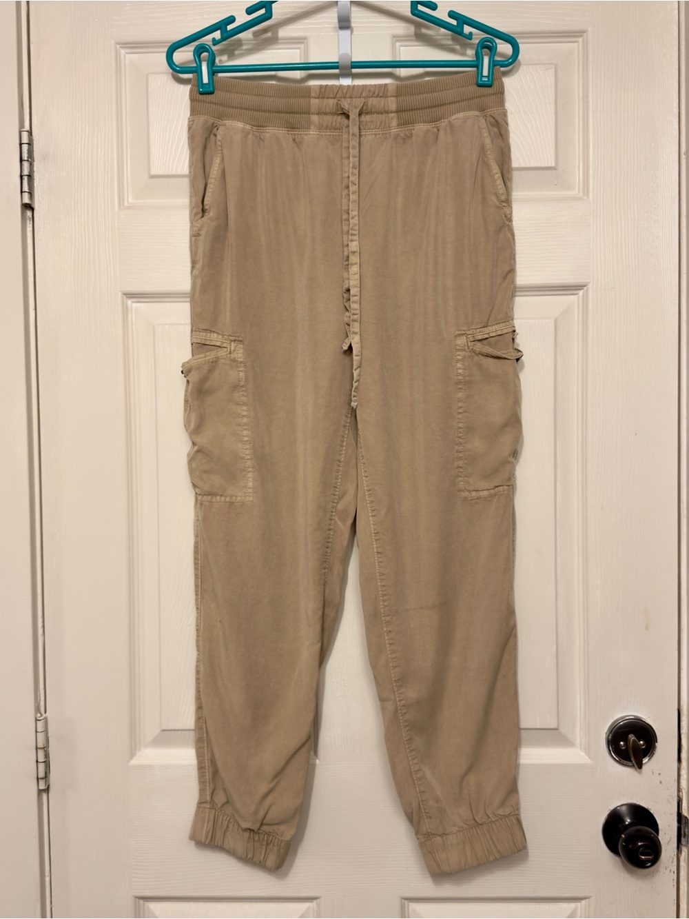 Aerie Cargo Jogger Pants Brown Women Size M